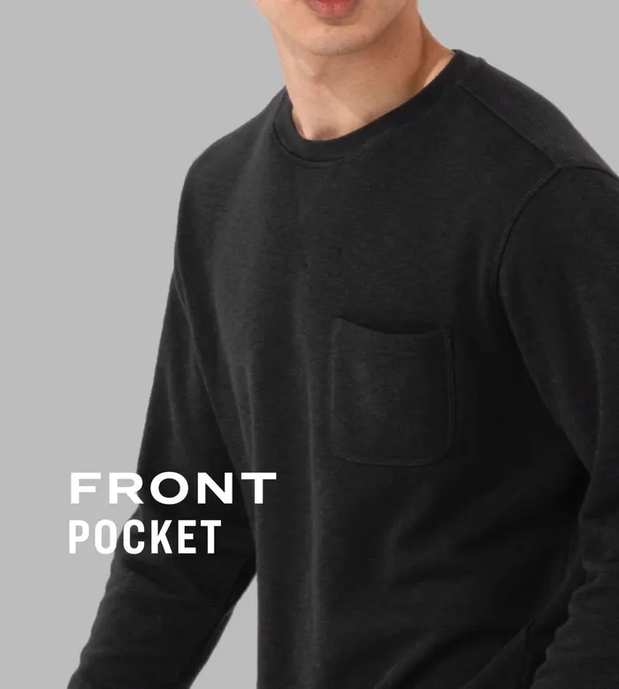 French Terry Sweatshirt Black Shirt 1 Pack Men Pair Of Thieves LongSleeve Tees