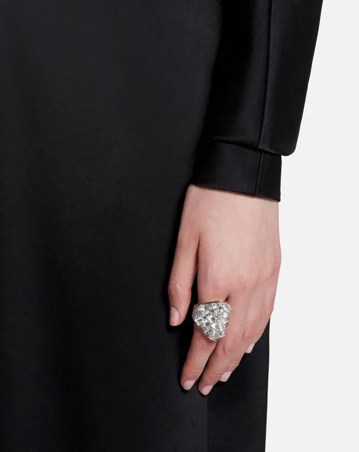 Frequence Ring Goldcrystal Women Lanvin Jewelry Frequence Ring Goldcrystal Women Lanvin Jewelry