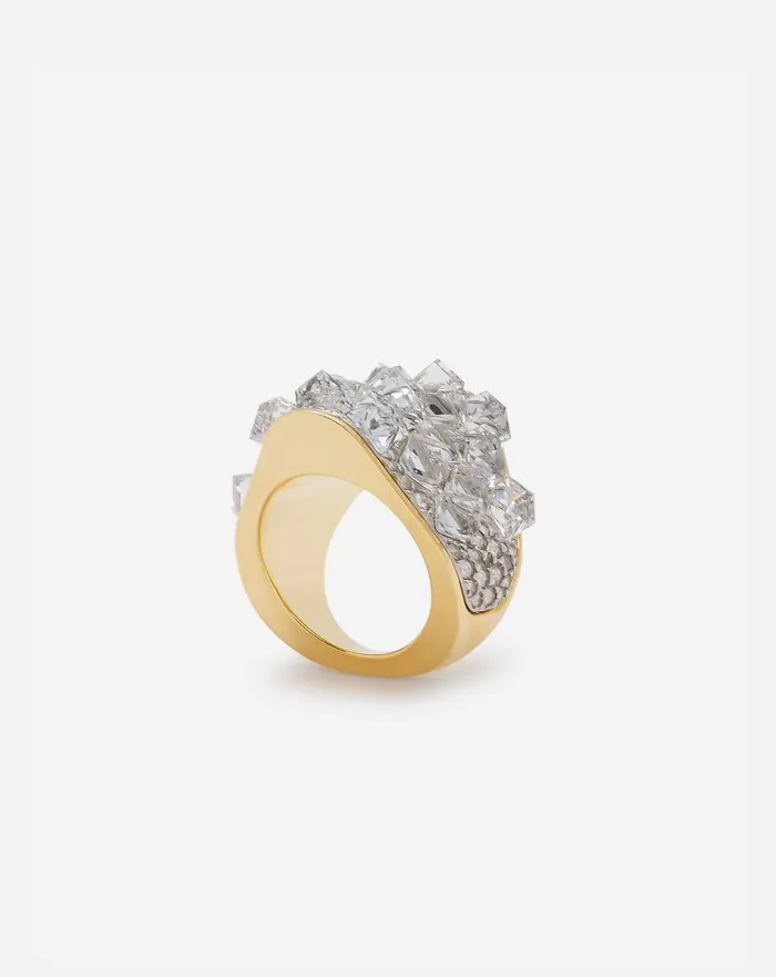 Frequence Ring Goldcrystal Women Lanvin Jewelry Frequence Ring Goldcrystal Women Lanvin Jewelry