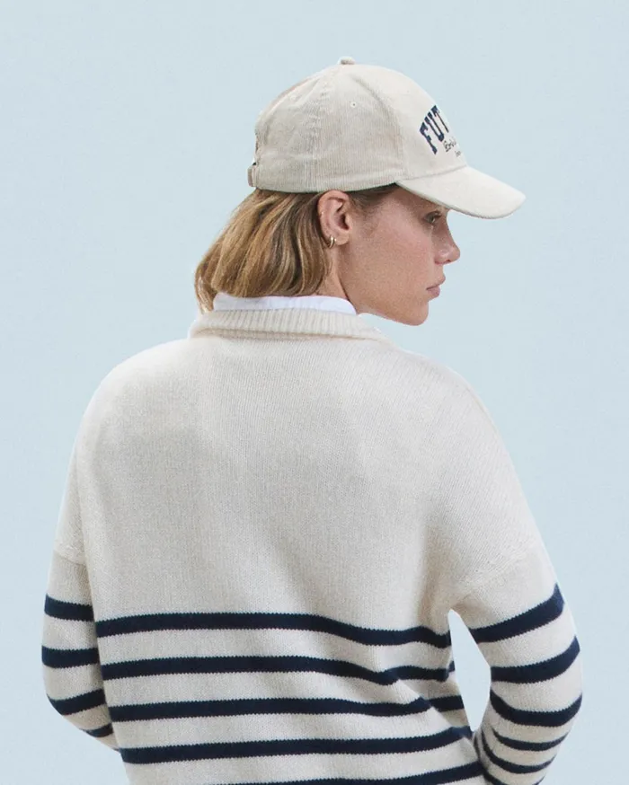 From Future Caps Corduroy Curved Visor Cap Sand