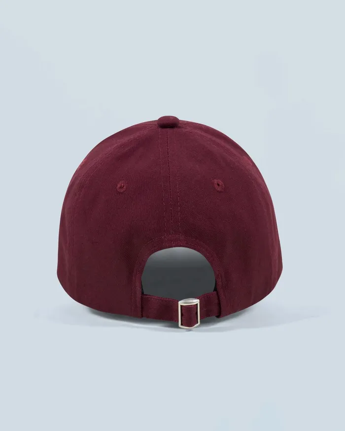 From Future Caps Curved Visor Cap Burgundy