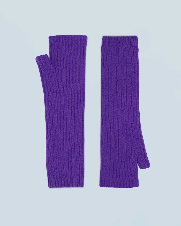From Future Cashmere Mittens Long Mittens Pop Purple
