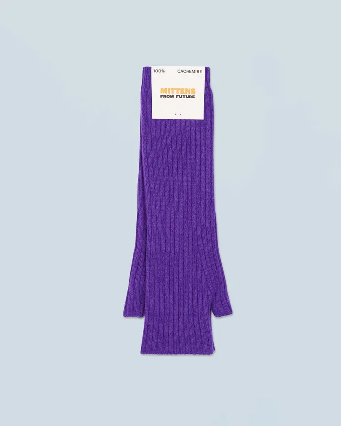 From Future Cashmere Mittens Long Mittens Pop Purple