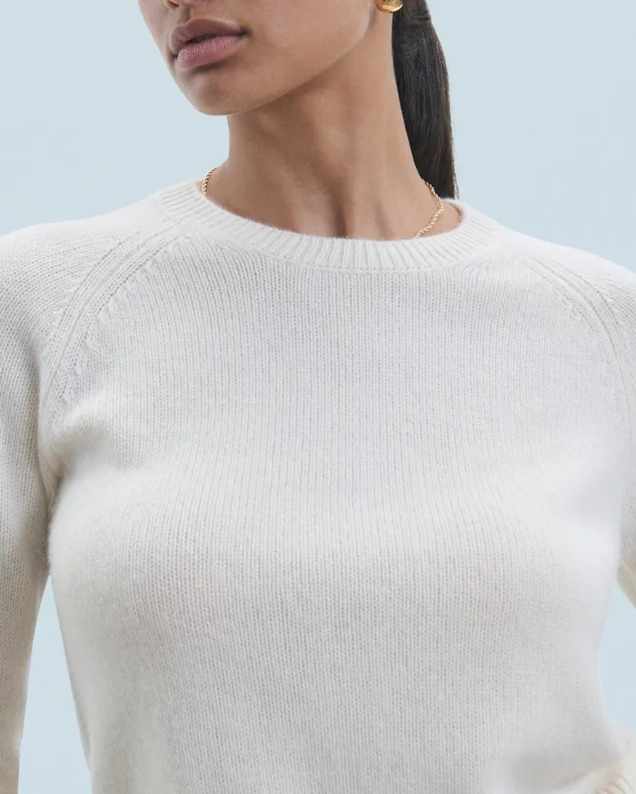From Future Cashmere Sweaters Women Crewneck Raglan Sweater Black