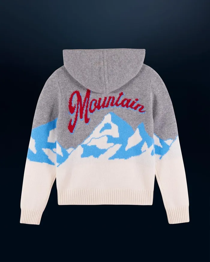 From Future Cashmere Sweaters Women Mountain Hoodie Sweater White