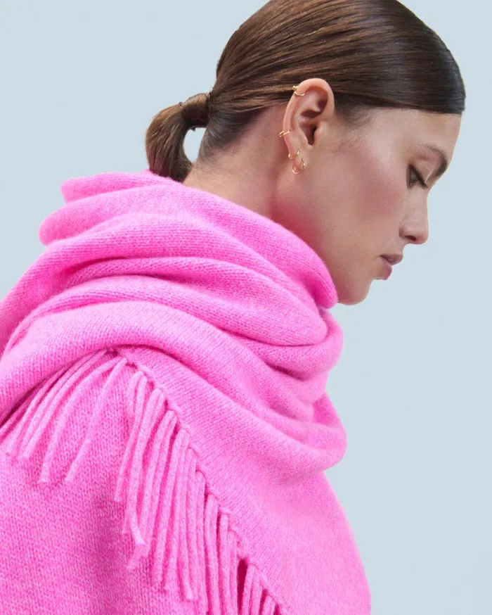 From Future Cashmere Sweaters Women Turtleneck Sweater Pink