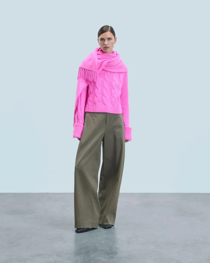 From Future Cashmere Sweaters Women Turtleneck Sweater Pink