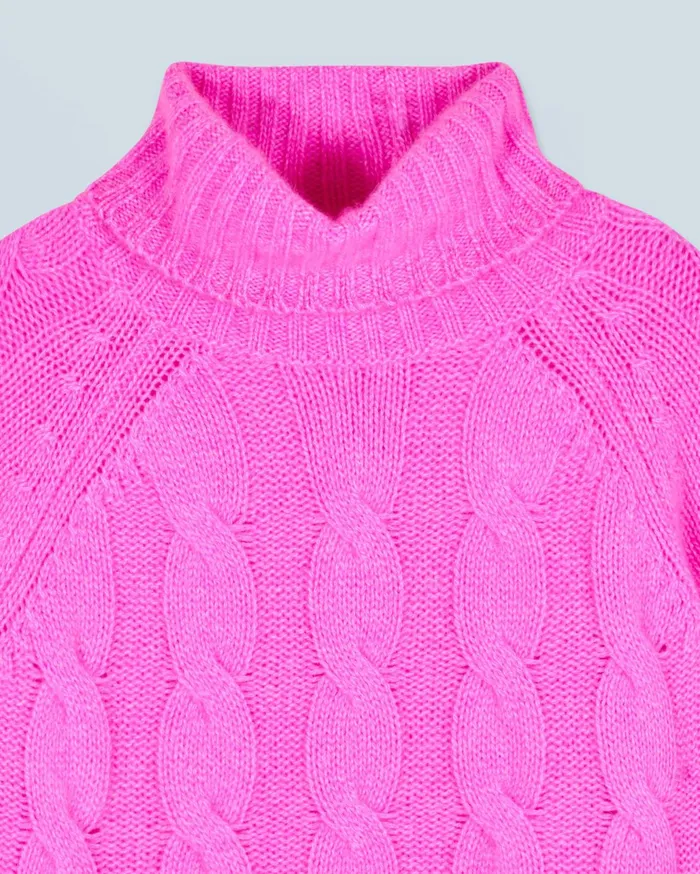 From Future Cashmere Sweaters Women Turtleneck Sweater Pink
