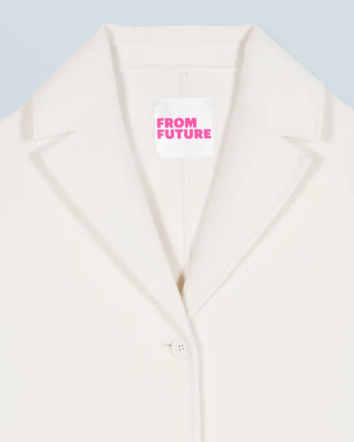 From Future Coats and Jackets Women Outerwear Coat With Pockets White