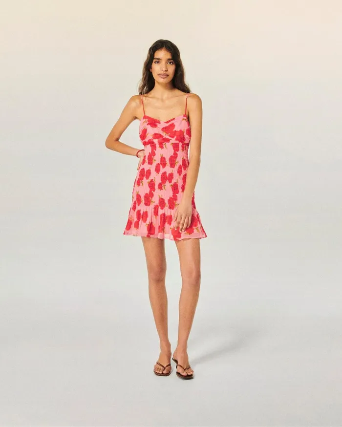 From Future Dresses and Jumpsuits Women Ellie Short Strap Dress Hot Roses
