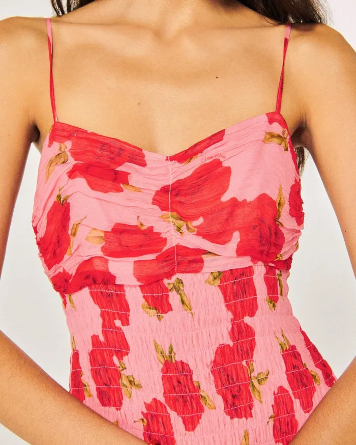 From Future Dresses and Jumpsuits Women Ellie Short Strap Dress Hot Roses
