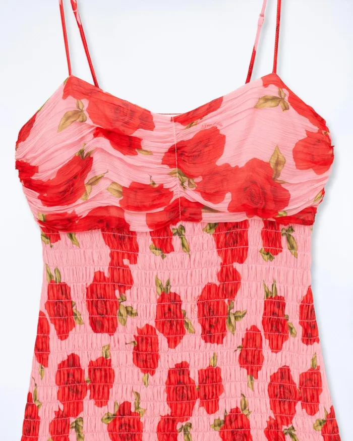 From Future Dresses and Jumpsuits Women Ellie Short Strap Dress Hot Roses