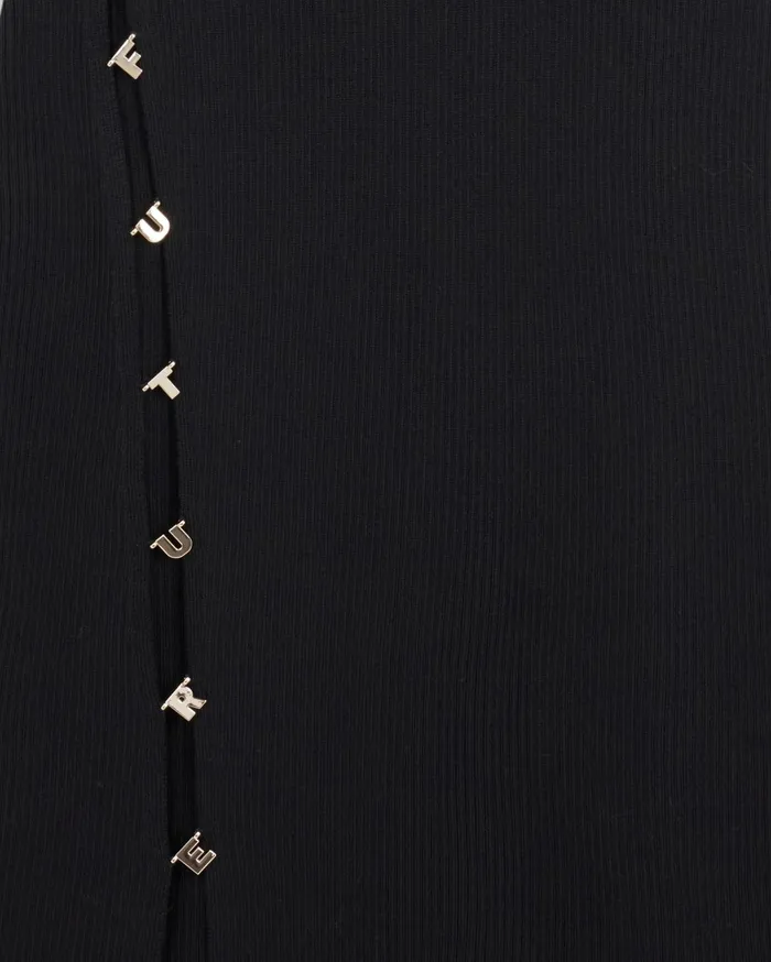 From Future Dresses and Jumpsuits Women Long Sleeve Long Dress Black