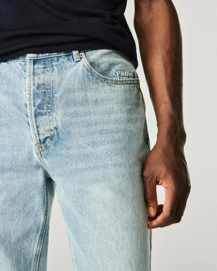 From Future Jeans Men Josh Baggy Jeans Light Blue