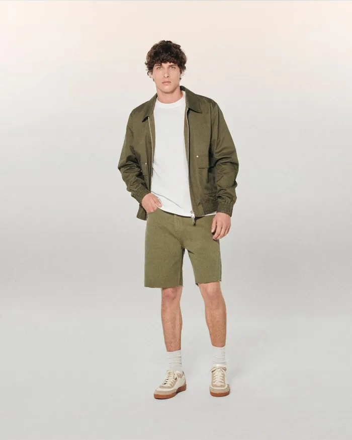 From Future Jeans Men Shorts Bermuda Jack Khaki
