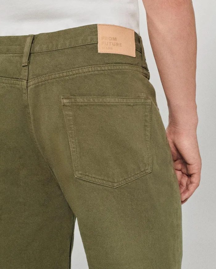 From Future Jeans Men Shorts Bermuda Jack Khaki