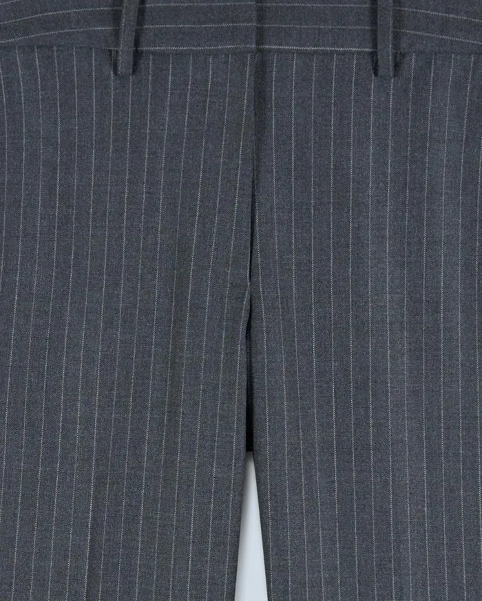 From Future Pants Women Wide Tailoring Trousers Rayures Gris