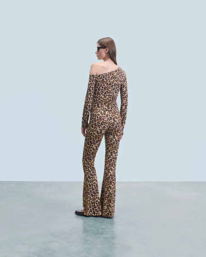 From Future Shirts TShirts and Tops Women Asymmetrical Jersey Top Hot Leopard