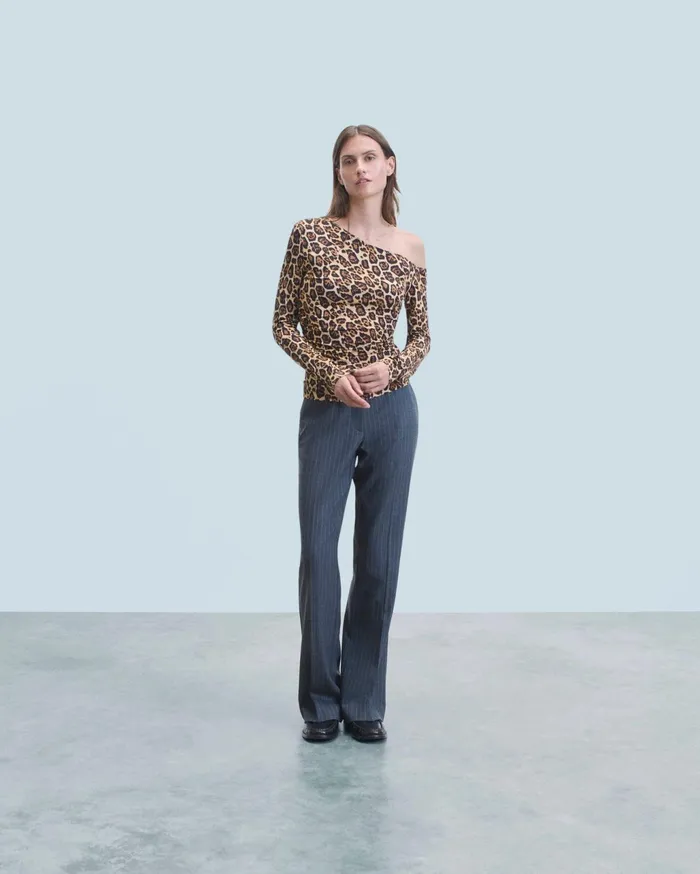 From Future Shirts TShirts and Tops Women Asymmetrical Jersey Top Hot Leopard