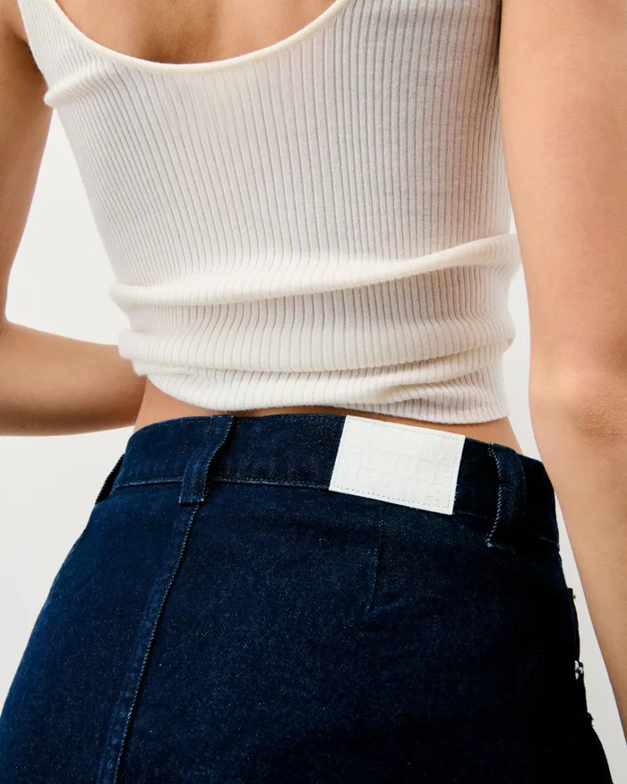 From Future Skirts Women Mini Cargo Skirt Natural