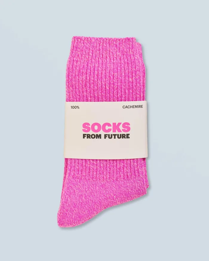 From Future Socks Ribbed MidHigh Socks Pink