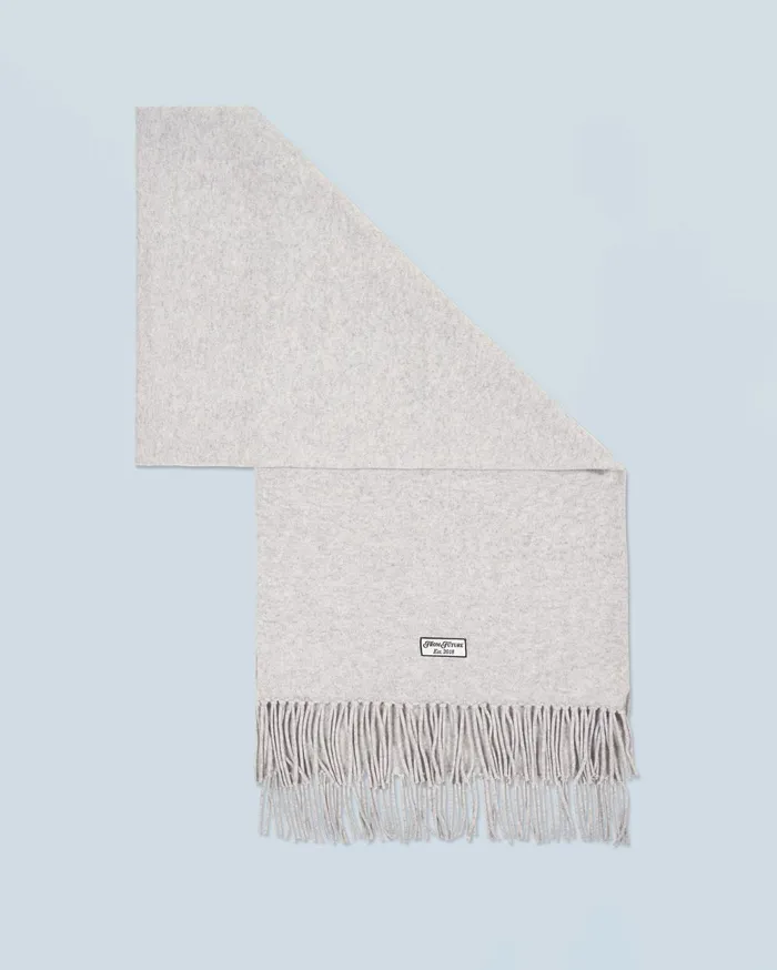 From Future Tote Bags Fringed Scarf Light Heather Gray