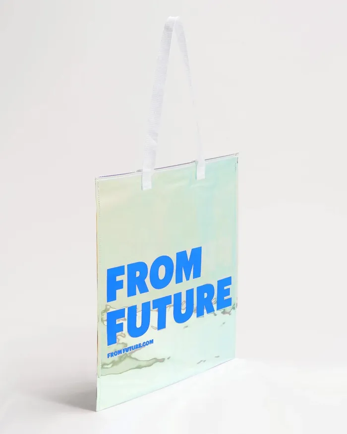 From Future Tote Bags Tote Bag Blue