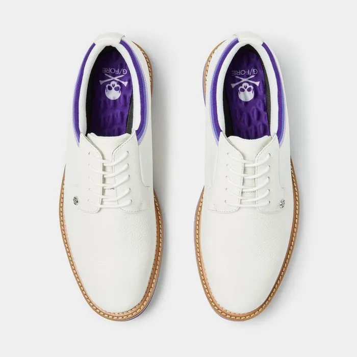 GFORE Golf Shoes Men GALLIVANTER PEBBLE GROSGRAIN GOLF SHOE Snow