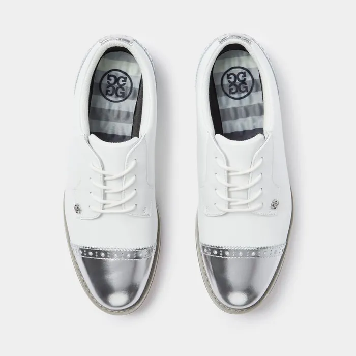 GFORE Golf Shoes Women GALLIVANTER LEATHER CAP TOE GOLF SHOE Snow GFORE Golf Shoes Women GALLIVANTER LEATHER CAP TOE GOLF SHOE Snow