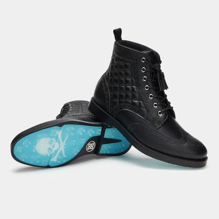 GFORE Golf Shoes Women GALLIVANTER QUILTED PEBBLE LEATHER LUXE SOLE GOLF BOOT Onyx GFORE Golf Shoes Women GALLIVANTER QUILTED PEBBLE LEATHER LUXE SOLE GOLF BOOT Onyx