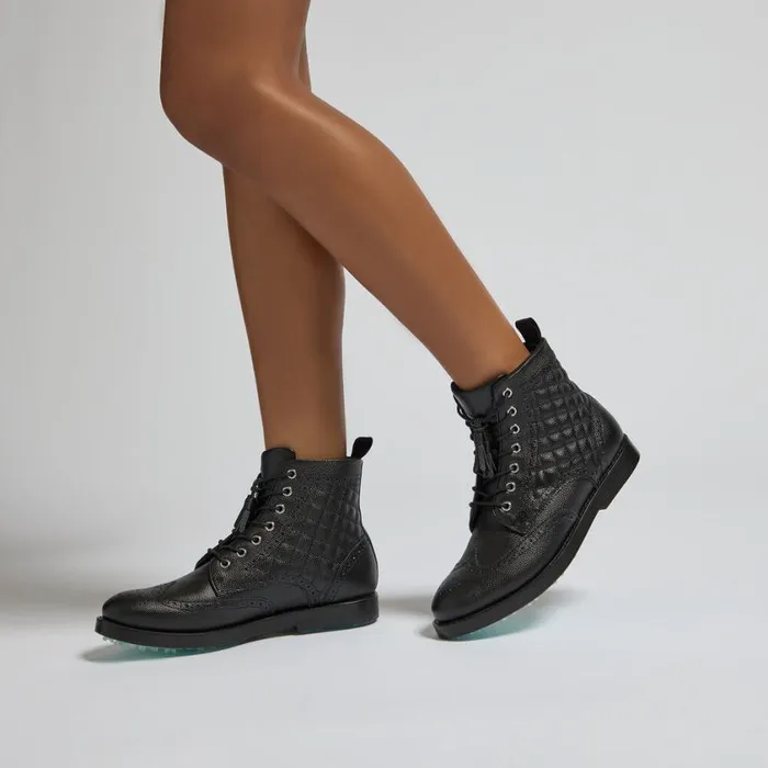 GFORE Golf Shoes Women GALLIVANTER QUILTED PEBBLE LEATHER LUXE SOLE GOLF BOOT Onyx GFORE Golf Shoes Women GALLIVANTER QUILTED PEBBLE LEATHER LUXE SOLE GOLF BOOT Onyx