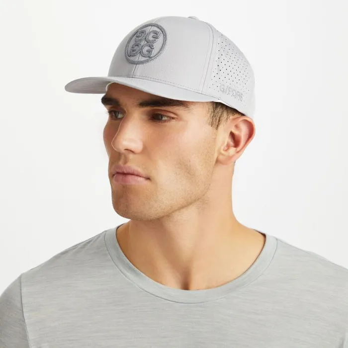 GFORE Hats Men PERFORATED CIRCLE G039S RIPSTOP SNAPBACK HAT Nimbus