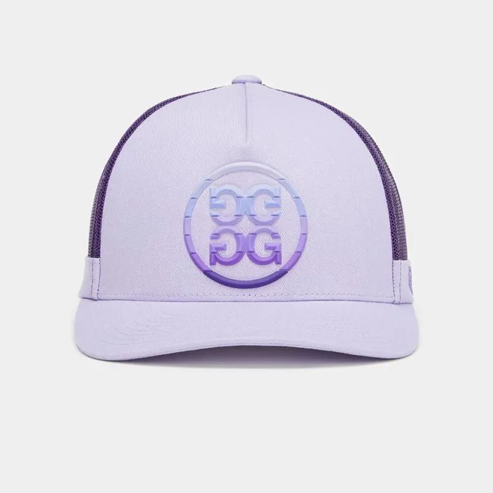 GFORE Hats MenWomen GRADIENT CIRCLE G039S COTTON TWILL TRUCKER HAT Aura