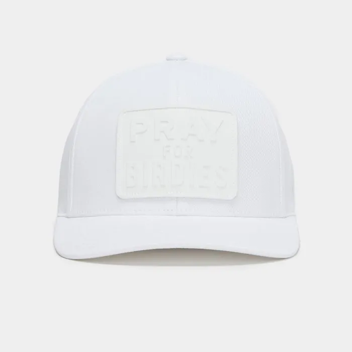 GFORE Hats MenWomen MONOCHROME PRAY FOR BIRDIES STRETCH TWILL SNAPBACK HAT Snow GFORE Hats MenWomen MONOCHROME PRAY FOR BIRDIES STRETCH TWILL SNAPBACK HAT Snow