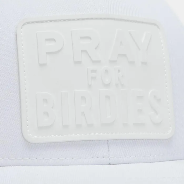 GFORE Hats MenWomen MONOCHROME PRAY FOR BIRDIES STRETCH TWILL SNAPBACK HAT Snow GFORE Hats MenWomen MONOCHROME PRAY FOR BIRDIES STRETCH TWILL SNAPBACK HAT Snow