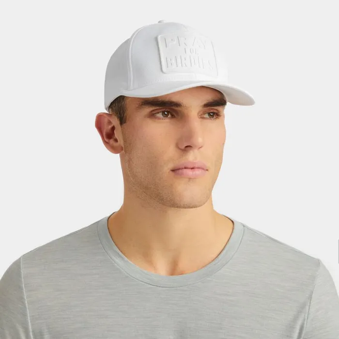 GFORE Hats MenWomen MONOCHROME PRAY FOR BIRDIES STRETCH TWILL SNAPBACK HAT Snow GFORE Hats MenWomen MONOCHROME PRAY FOR BIRDIES STRETCH TWILL SNAPBACK HAT Snow