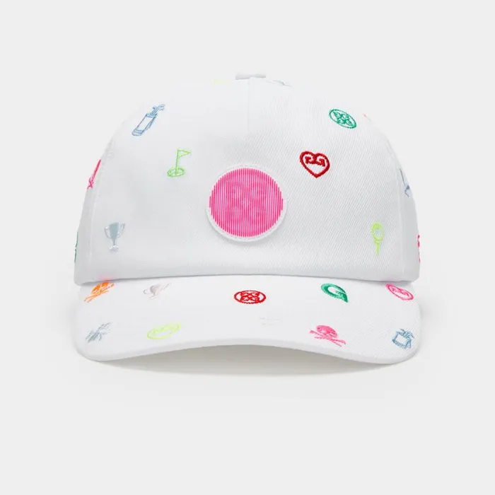 GFORE Hats Women EMBROIDERED ICON STRETCH TWILL SNAPBACK HAT Snow GFORE Hats Women EMBROIDERED ICON STRETCH TWILL SNAPBACK HAT Snow