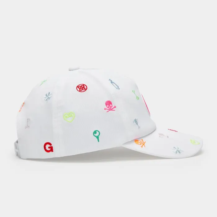 GFORE Hats Women EMBROIDERED ICON STRETCH TWILL SNAPBACK HAT Snow GFORE Hats Women EMBROIDERED ICON STRETCH TWILL SNAPBACK HAT Snow