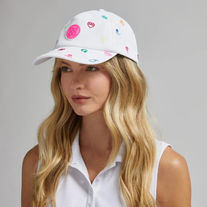 GFORE Hats Women EMBROIDERED ICON STRETCH TWILL SNAPBACK HAT Snow GFORE Hats Women EMBROIDERED ICON STRETCH TWILL SNAPBACK HAT Snow