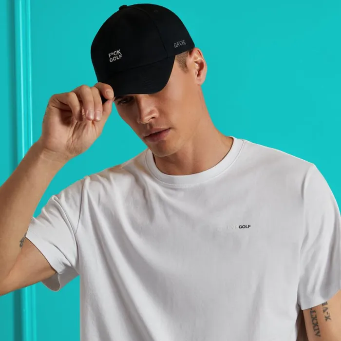 GFORE Hoodies and Tees Men FCK GOLF COTTON TEE Snow GFORE Hoodies and Tees Men FCK GOLF COTTON TEE Snow