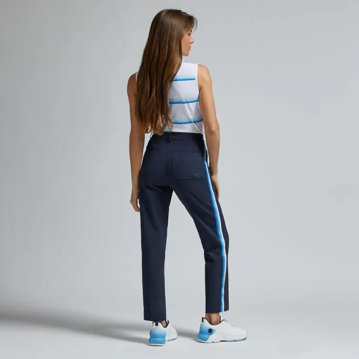 GFORE Polos and Shirts Women OFFSET STRIPE TECH PIQU SLEEVELESS POLO Snow GFORE Polos and Shirts Women OFFSET STRIPE TECH PIQU SLEEVELESS POLO Snow