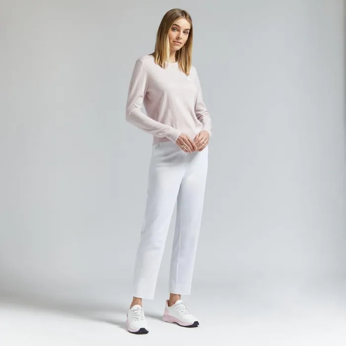 GFORE Sweaters Women TIPPED MOTHER GOLFER MERINO WOOL CREWNECK SWEATER Blush GFORE Sweaters Women TIPPED MOTHER GOLFER MERINO WOOL CREWNECK SWEATER Blush