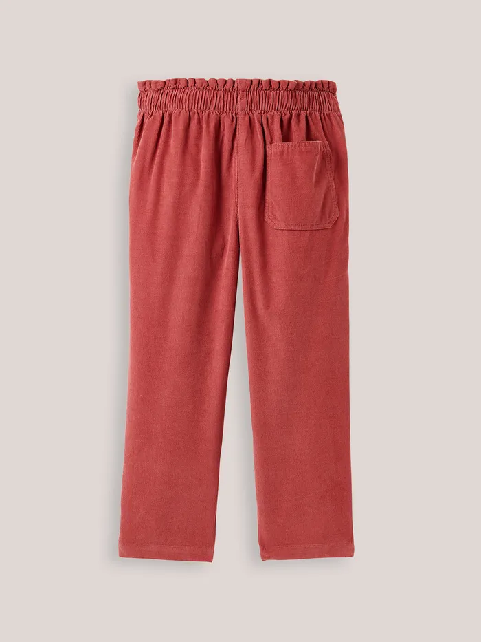 Girls Cyrillus Clothing Corduroy WideLeg Trousers Blush