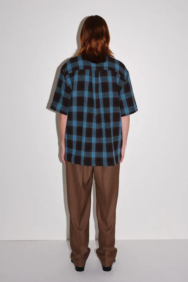 Gonzo 8211 Brown Check Men Won Hundred Shirts
