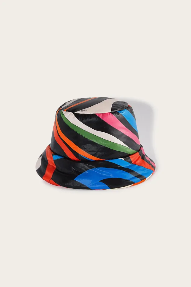 Hats And Hair Accessories Women PUCCI Marmo And GiardinoPrint Reversible Bucket Hat