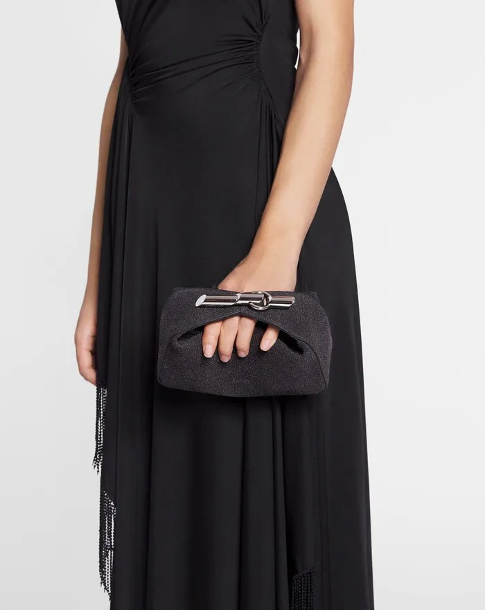 Haute Squence Clutch Bag In Suede Black Women Lanvin Mini Bags and Clutches