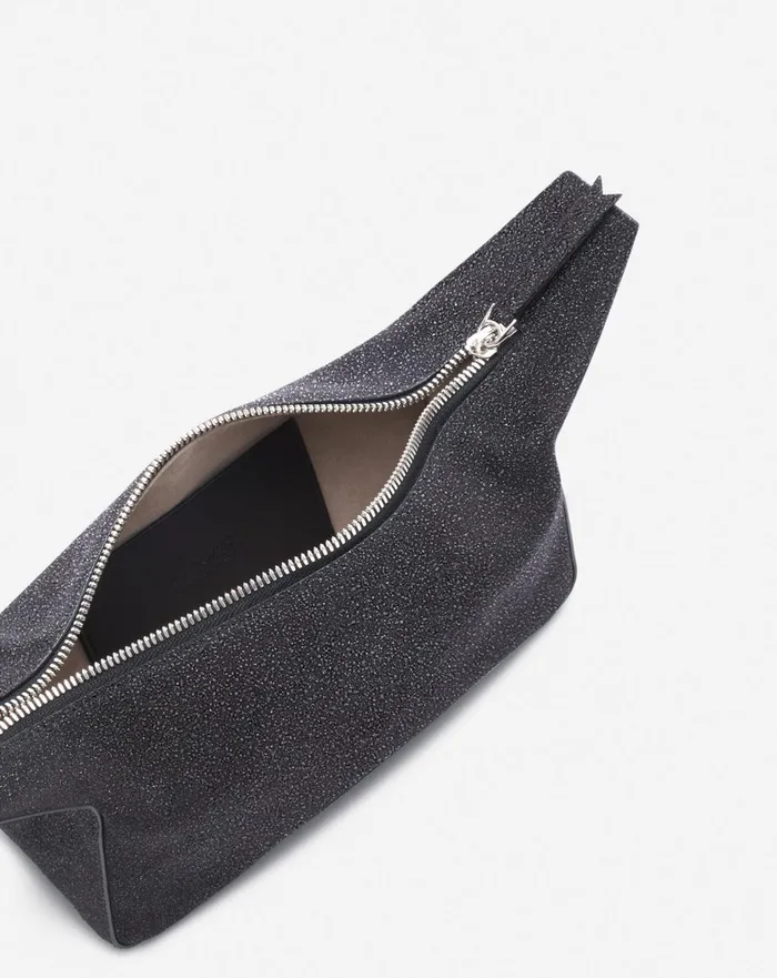 Haute Squence Clutch Bag In Suede Black Women Lanvin Mini Bags and Clutches