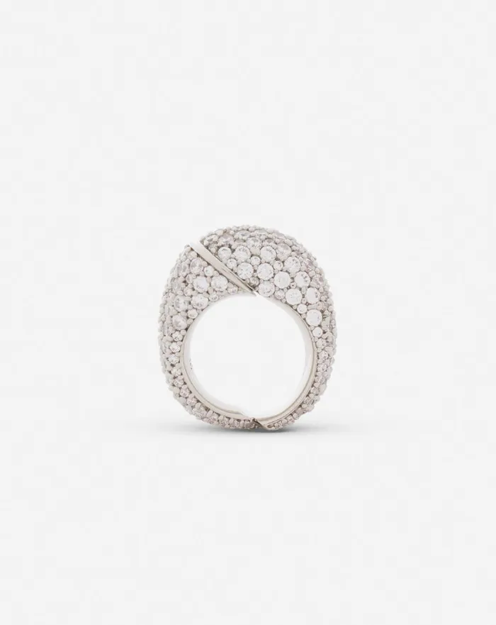 Haute Squence Rhinestone Ring Silvercrystal Women Lanvin Jewelry
