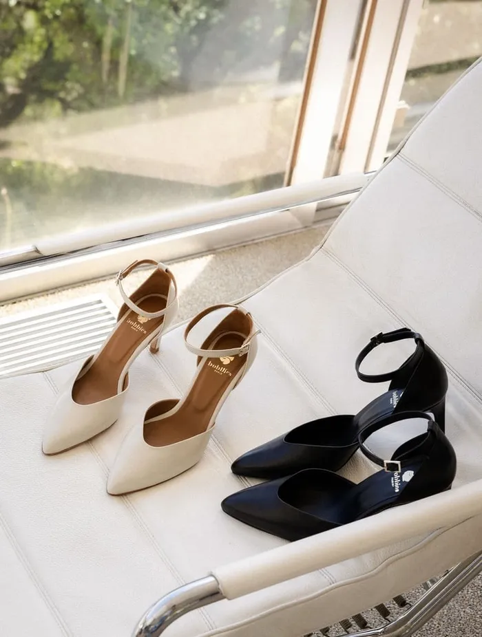 Heather Passion Black Women Bobbies Heeled Sandals
