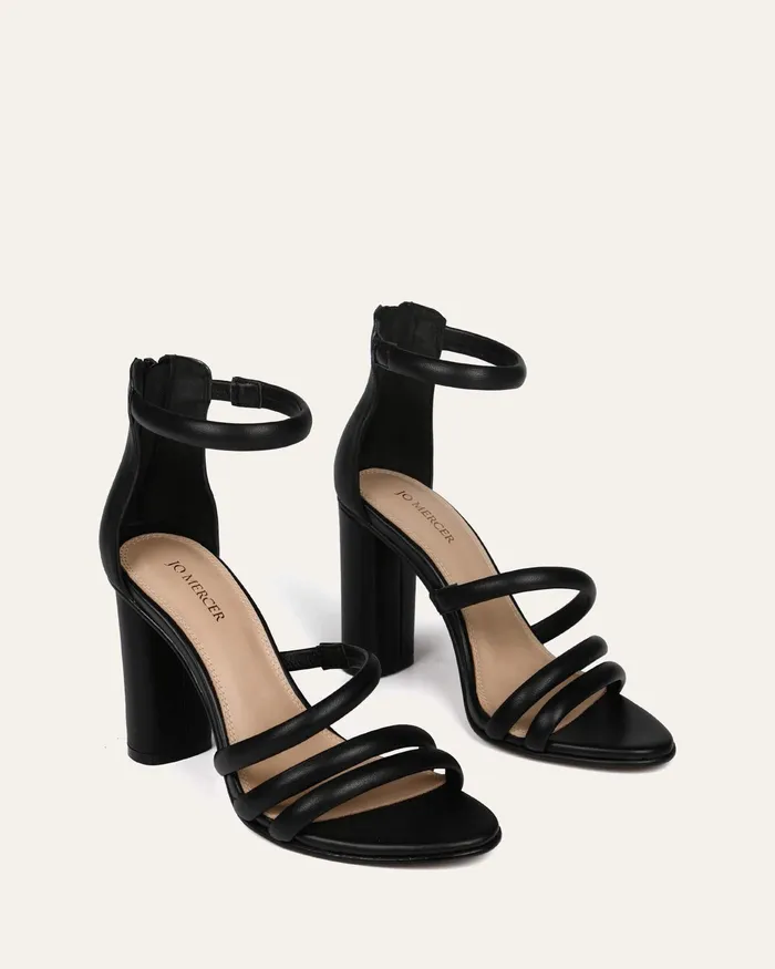 HIGH SANDALS jomercer Women Pippin high heel sandals black leather